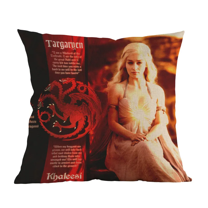 Игра престолов матушка драконов Дейенерис Таргариен сексуальный моделирующий чехол для подушки для дома, дивана, декоративная наволочка, новинка, распродажа - Цвет: D