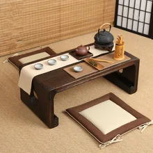 Oriental Furniture Chinese Low Tea Table Small Rectangle 80x39cm Living Room Side Table For Tea, Coffee Antique Gongfu Tea Table