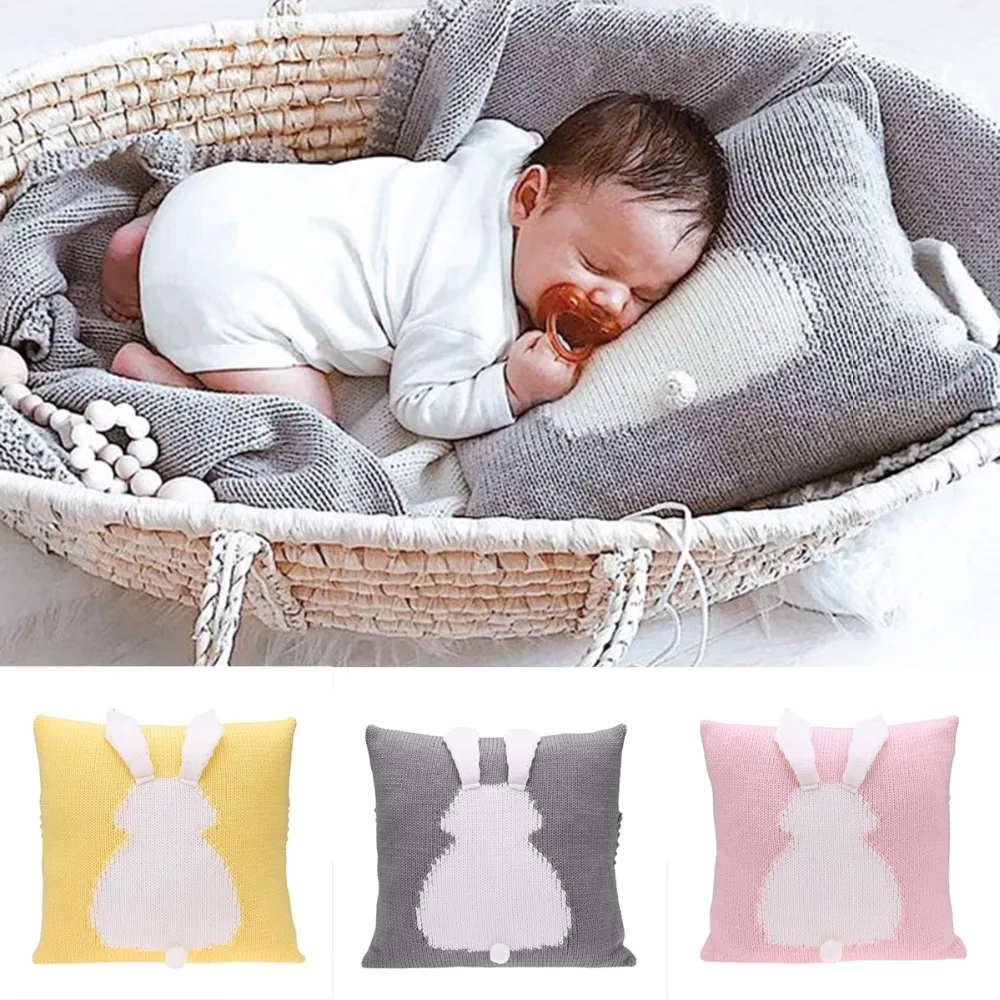 Cartoon 3D Rabbit Kids Chair Seat Cushion Cover Baby Knitted Crochet Sofa Bed Home Decor Pillowcase Photography Prop Baby Pillow Cartoon 3D Rabbit Kids Chair Seat Cushion Cover Baby Knitted Crochet Sofa Bed Home Decor Pillowcase Photography Prop Baby Pillow