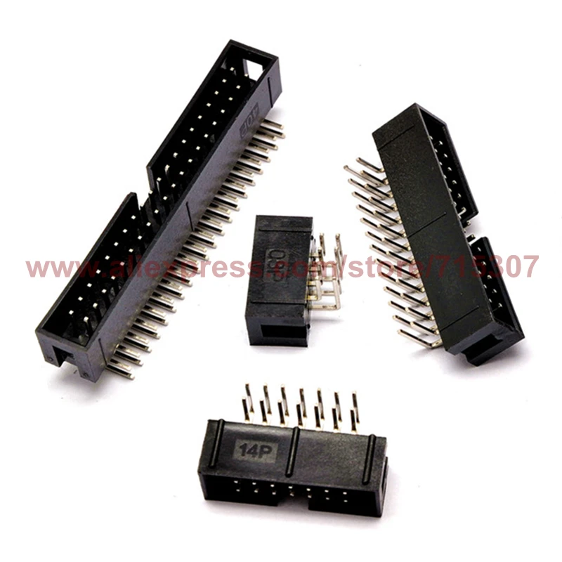 PHISCALE 20pcs idc connector 2.54mm idc header 6P double row 2x3 Pin
