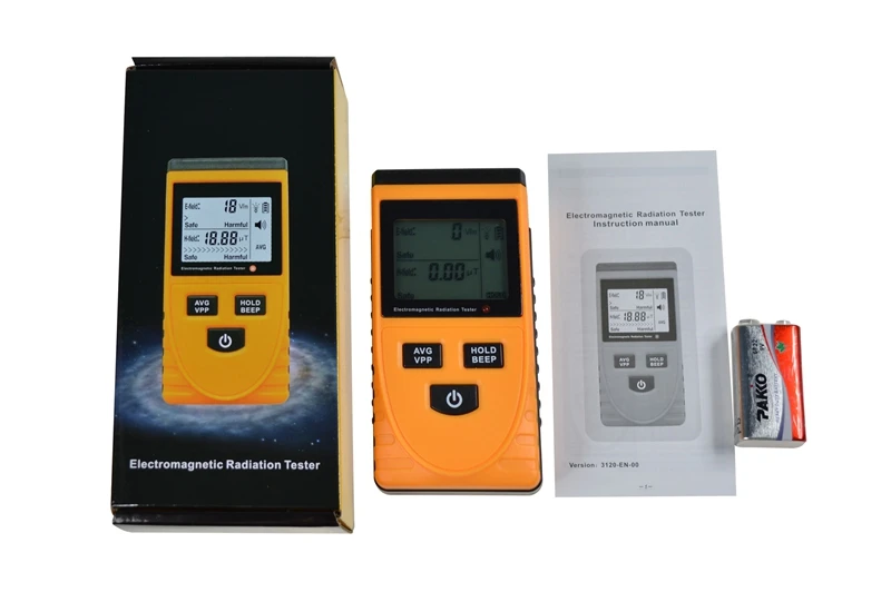 

Digital LCD Electromagnetic Radiation Detector Dosimeter Tester Electric&The Magnetic Field Radiometer Meter Sound Light Alarm
