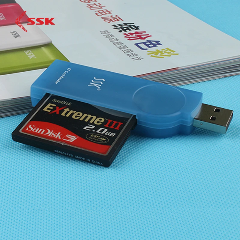 SSK Universal High Speed USB2 0 CF Card Reader Compact Flash Card Reader for PC Laptop 3