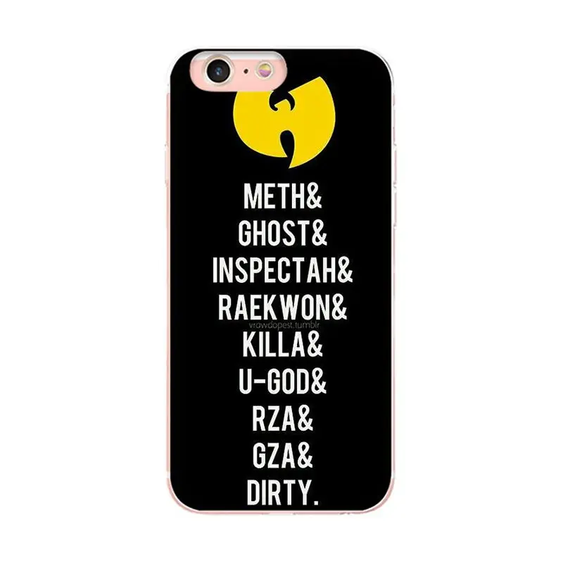 MaiYaCa Wu-Tang WuTang Clan для iphone X XS XR XSMax чехол ТПУ прозрачный для Apple iphone 5 5S SE 6s 7 7plus 8 8plus чехол для телефона