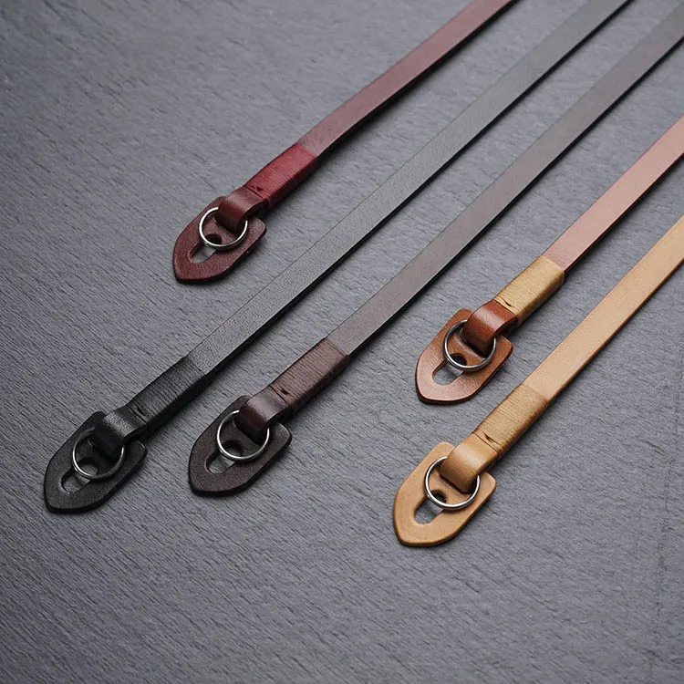 Artesanal de Couro Stone Genuíno Câmera Alça Ombro Sling Belt Enrolamento Sr. - Image 4