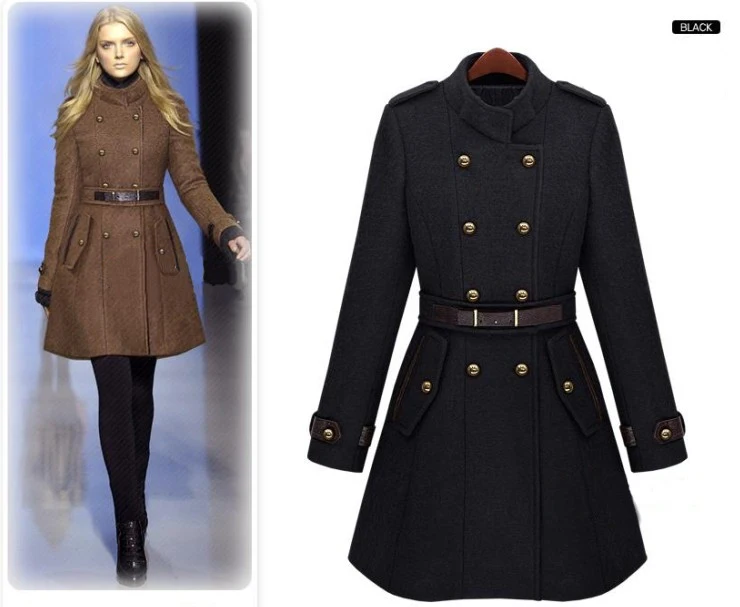 Always Trending Double Breasted Woolen font b Jacket b font font b Women s b font
