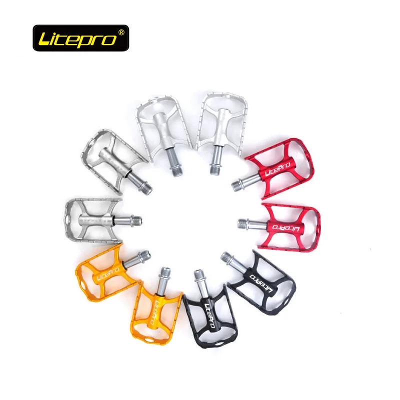 Ультралегкая педаль Litepro 182 г 2 подшипника для складного велосипеда дорожного