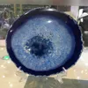 150mm Large BLUE Agate Slice Geode Polished Crystal Quartz 2