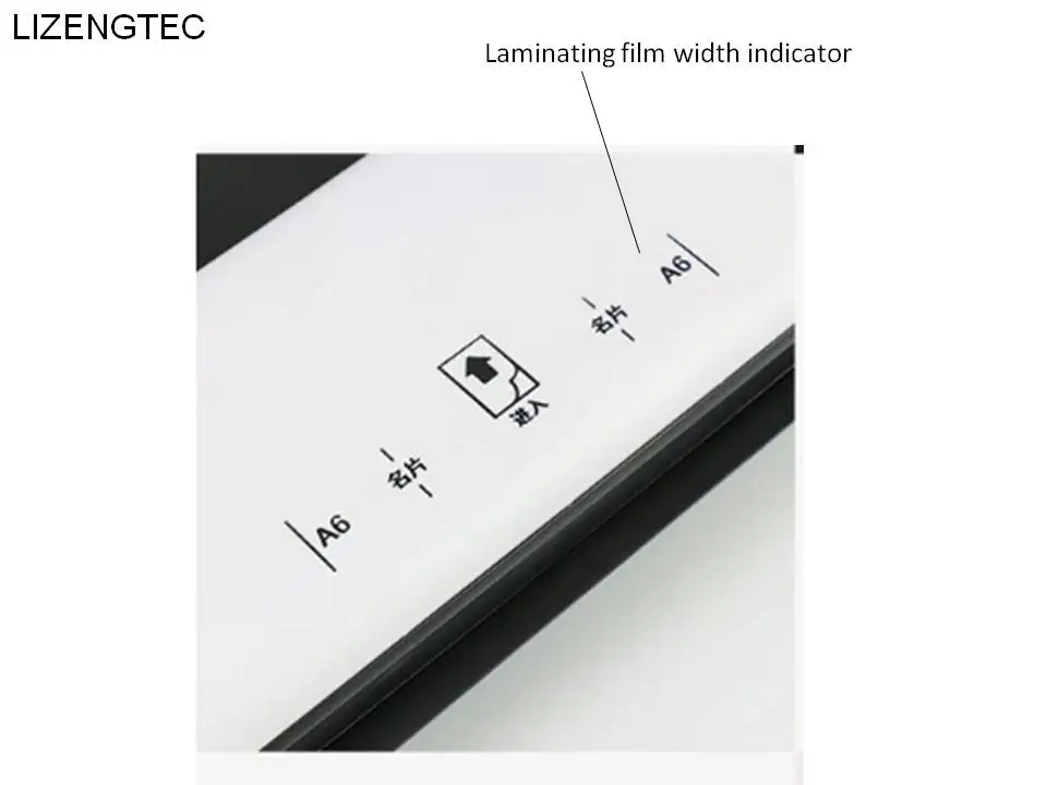 LIZENGTEC профессиональный офисный дизайн Горячая быстрая разогревающая роликовая ламинаторная машина для бумаги А4 Фото документов