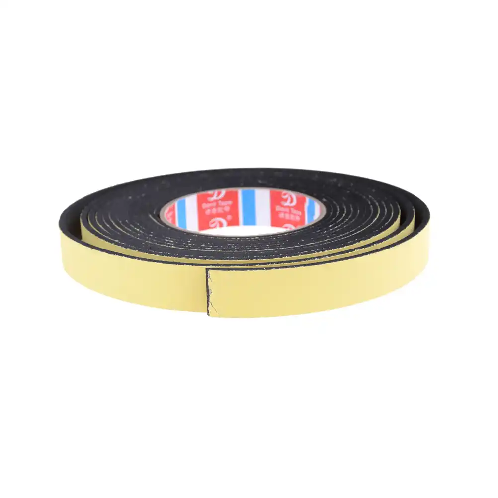 ACAMPTAR 5m Negro Cinta de espuma autoadhesiva de un solo lado celula cerrada 20 mm ancho x 3 mm espesor