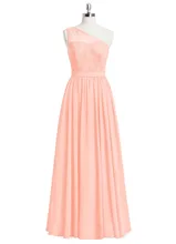 New Arrival Long Chiffon Bridesmaid Dress Cheap Bridesmaid Dress Lace Ruched Custom Made Maid of Honor Dress