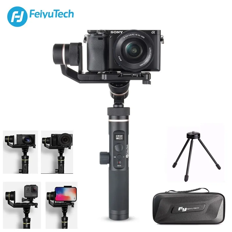 Feiyu G6 Plus 3-Axis Splash-proof WIFI Handheld Gimbal for Gopro Hero 6/5/4 Action Camera Smartphones