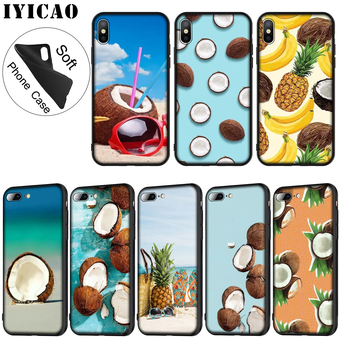 Мягкий силиконовый чехол для iPhone XR X XS 11 Pro Max 6 6S 7 8 Plus 5 5S SE 10 |