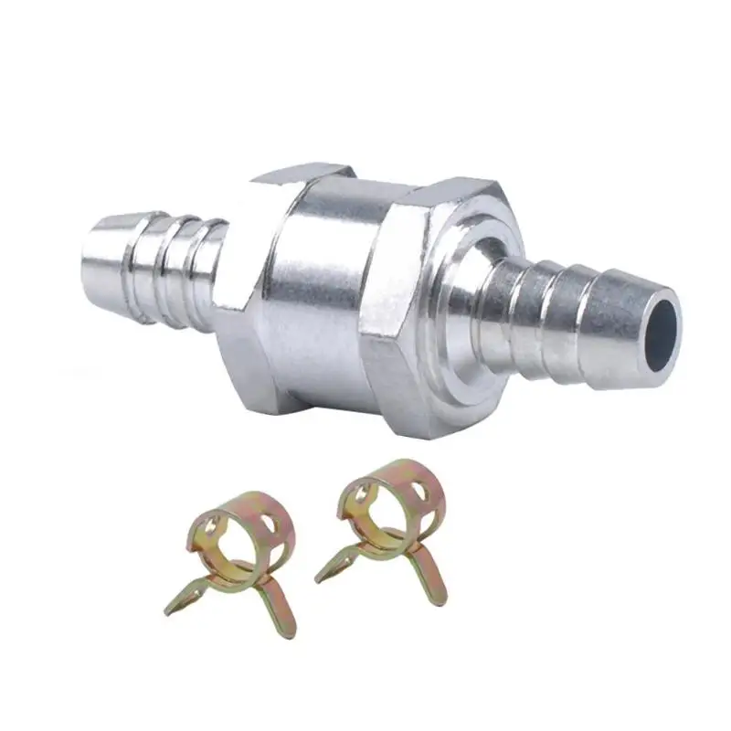 Топливо из алюминиевого сплава односторонний обратный клапан для Carb+ 2 шт Пружинные хомуты топливо из алюминиевого сплава односторонний обратный клапан для Carb - Цвет: 6mm