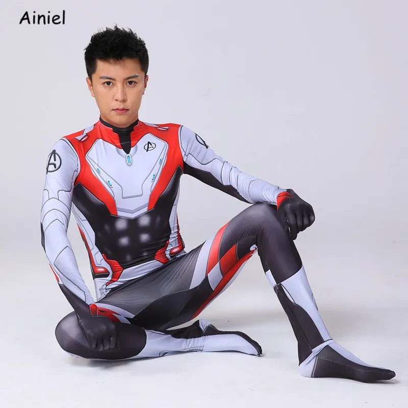 Костюм для косплея Endgame War Infinity Captain America Quantum Realm костюм боди комбинезон Zentai Super Heros