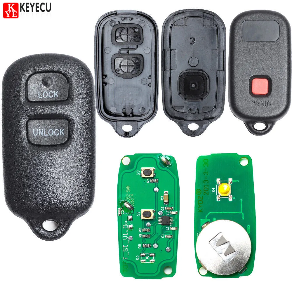 KEYECU BRAND NEW Remote Key Fob For Select Toyota for Dealer Installed 