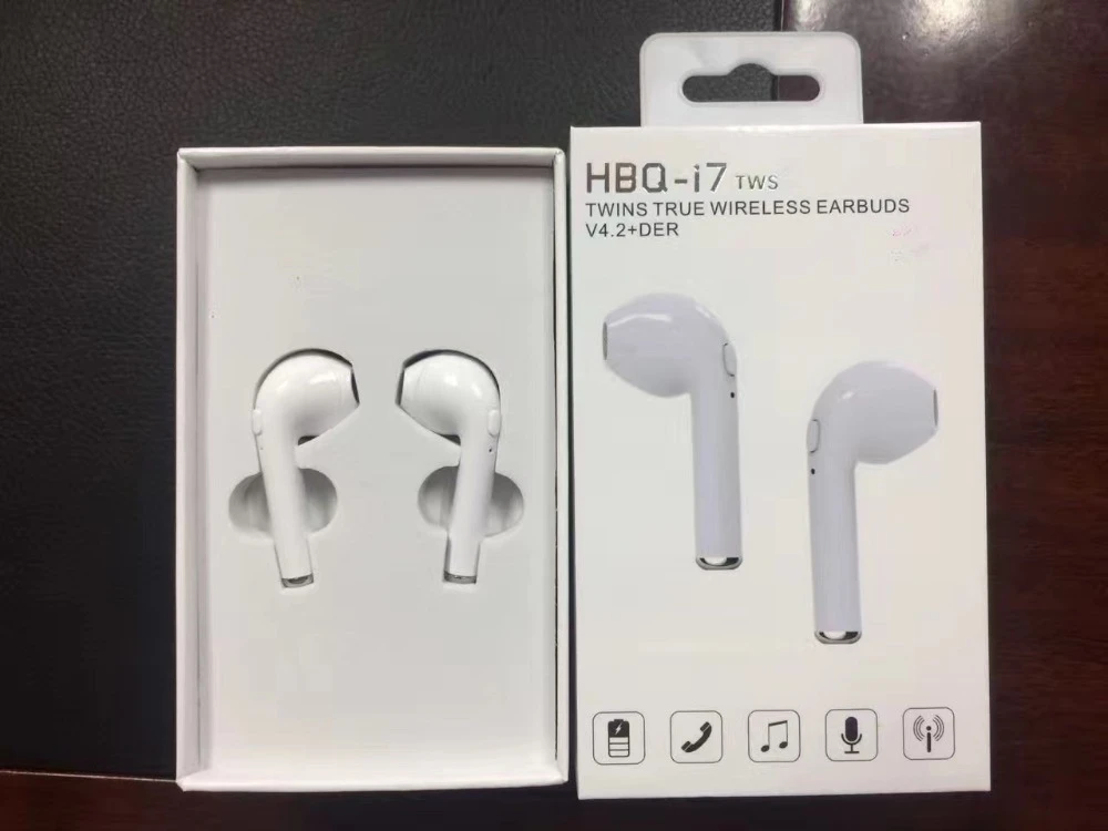 Earbudos inalámbricos HBQ-I7 Twins V4.2 Auriculares estéreo auriculares Earbudos inalámbricos HBQ-I7 Twins V4.2 Auriculares estéreo auriculares