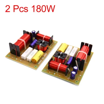 

UXCELL 2Pcs 180W 4-8ohm 3 Way Audio Speaker Frequency Divider Aplifier Crossover Filter