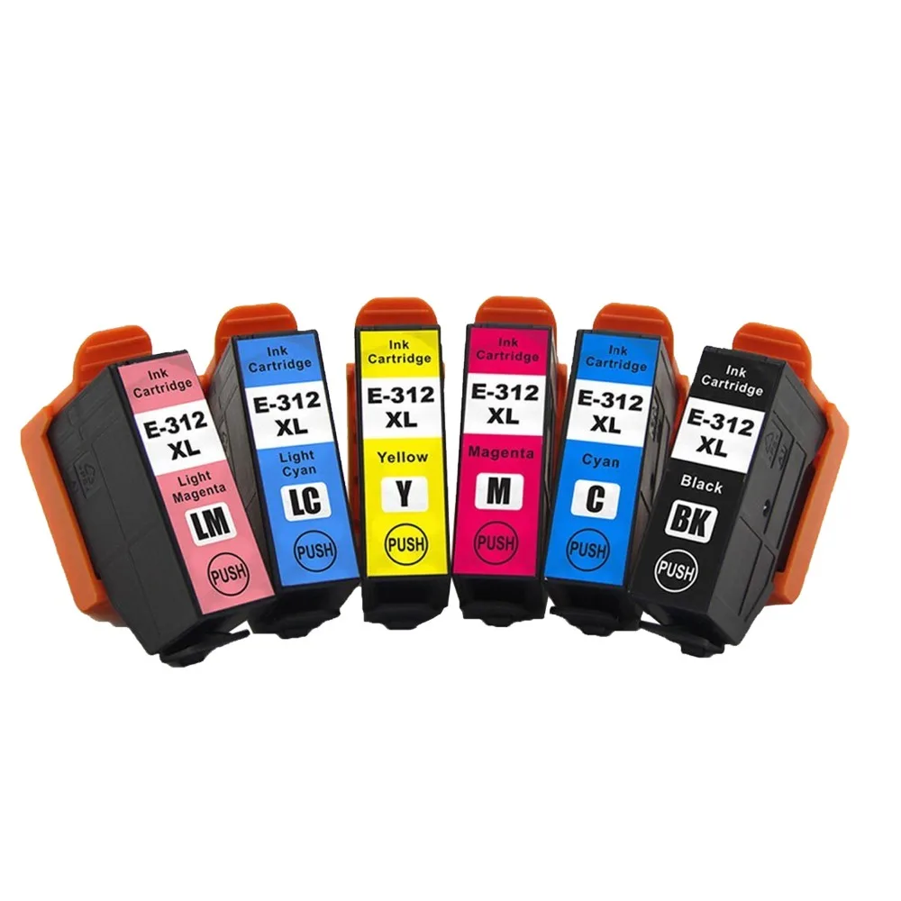 6pack Compatible ink cartridges 312 312XL E 312XL T 312XL For Expression Photo XP 8500