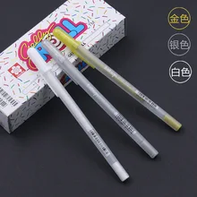Японский бренд Sakura, белое золото, гелевый рулон на водной основе, 0,7 мм, гелевая ручка, ручка для рисования, сделано в Японии, высокое качество