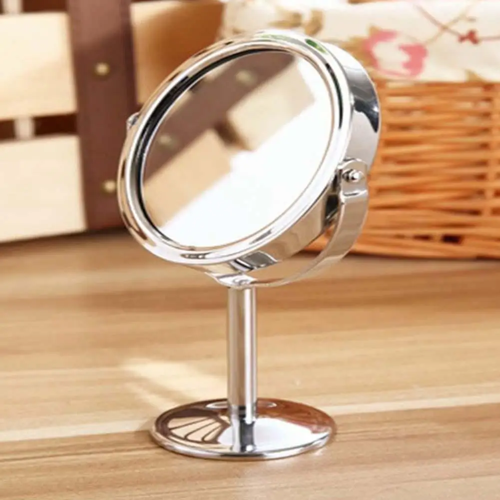 

2019 Beauty Cosmetic Make up Tool Round Circle Makeup Mirror Double-Side Normal Magnifying Desktop Stand Style Makeup Mirror