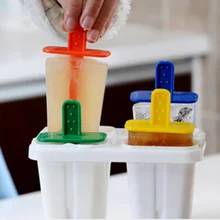 4 группы DIY Форма для мороженого с крышкой Безопасный нетоксичный пластик домашний DIY Мороженое для кухни инструмент для приготовления пищи
