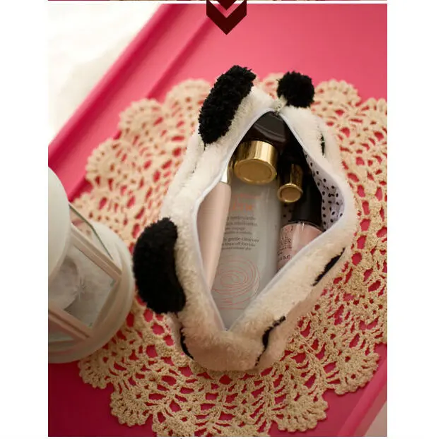 Милый подарок мягкие плюшевые panda Карандаш сумка хороший косметический Ткань портмоне Офисные и школьные принадлежности