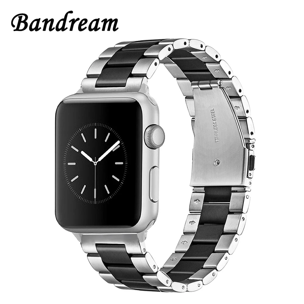 Solid Stainless Steel Watchband for iWatch SE Apple Watch Series 7 6 5