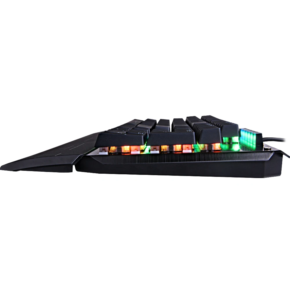 Redragon K555 RGB USB Механическая игровая клавиатура эргономичный RGB светодиодный подсветка ключей полный ключ анти-ореолы 104 проводной компьютер геймер