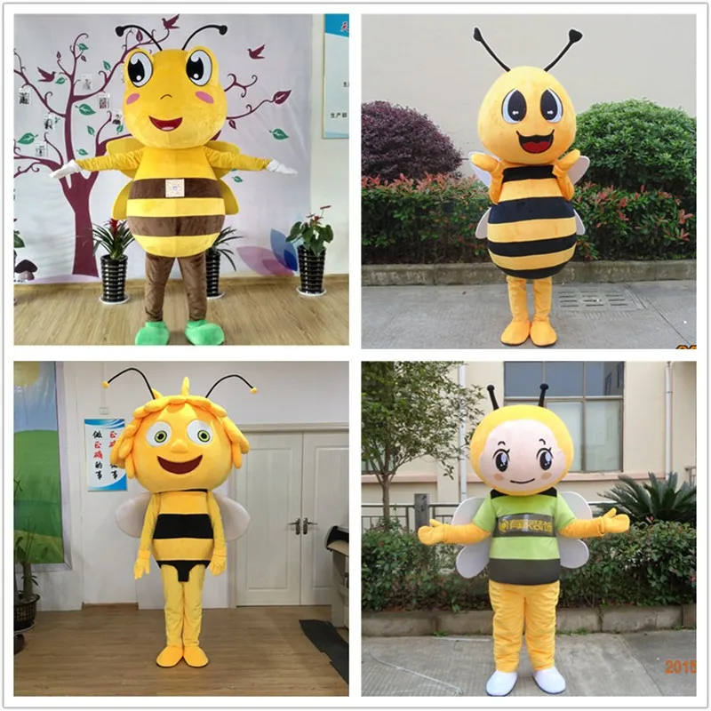 character Maya bee mascot costume hot sale all kinds of bee costumes Christmas Party Suit costume mascotte adulte fancy gifts