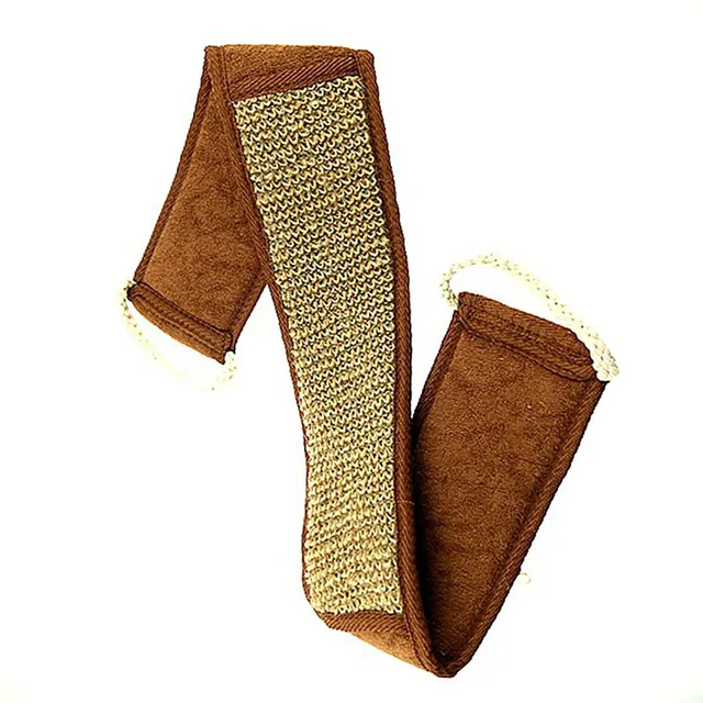 Soft Exfoliating Flax Cotton Back Strap + Glove Set for Bath Brush Shower Massage Spa Scrubber J2Y Soft Exfoliating Flax Cotton Back Strap + Glove Set for Bath Brush Shower Massage Spa Scrubber J2Y