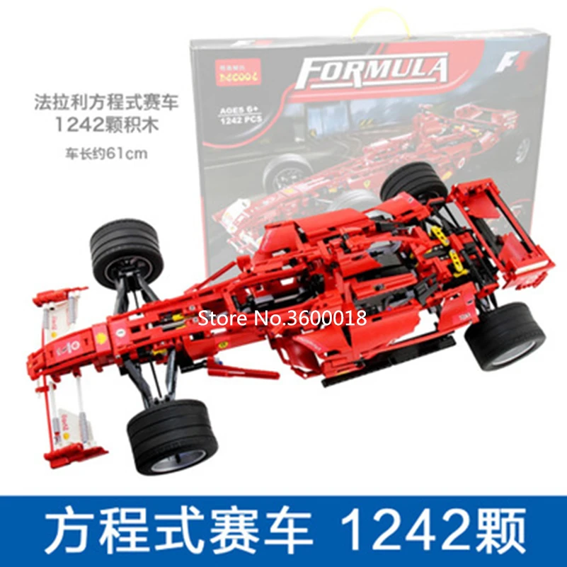 

Decool 3335 Technic 1242pcs Large 1:10 F1 racing model educational building brick block children toys