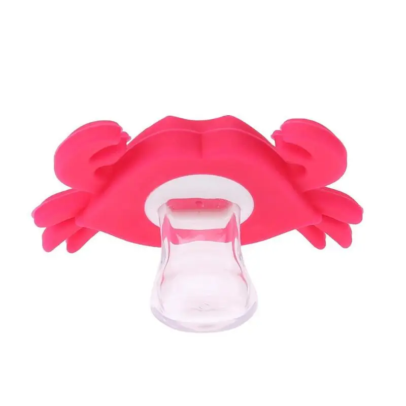 Silicone Baby Nipple Pacifier Grinding Baby Soother Pacifier Crab Shaped Toddler Nipples Teether