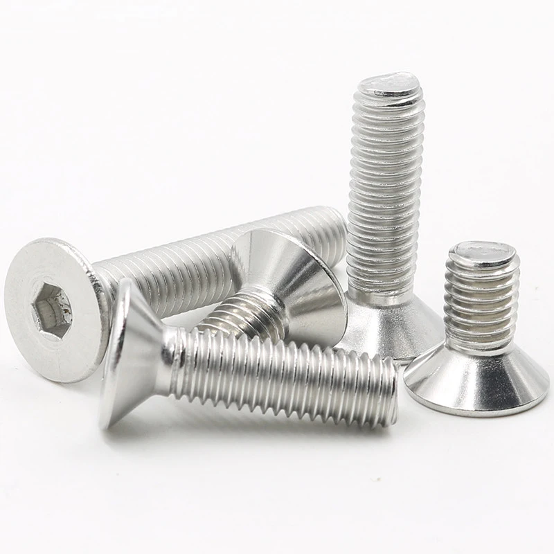 

Flat Hex Socket Cap Screws Countersunk Hexagon Head Bolt 304 Stainless Steel M5 M6 M8