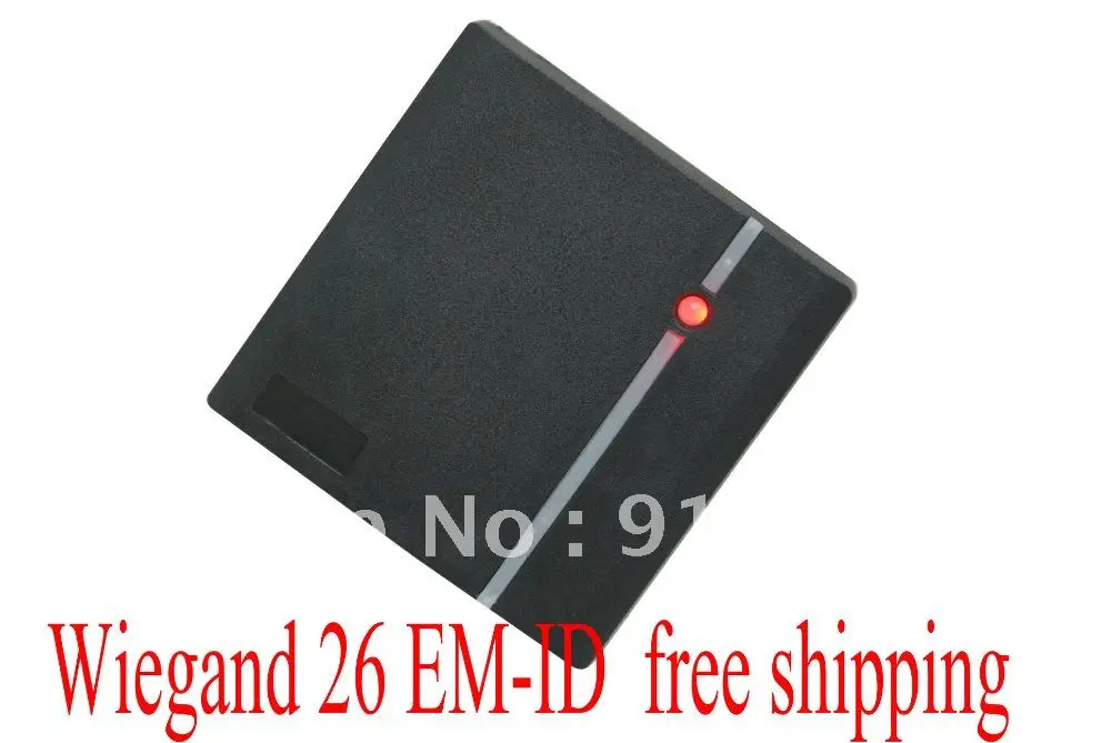 

Free Shipping +low cost +EM rfid reader + 125khz+ wiegand 26 output access control + waterproof
