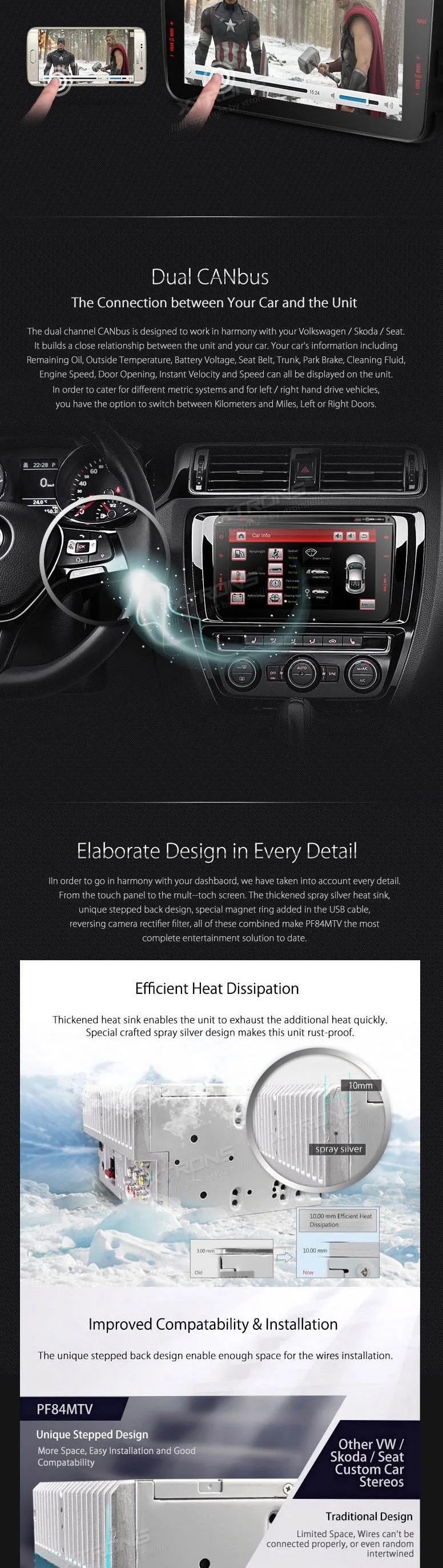 Perfect 8" Touch Panel Special Car DVD for Seat Toledo 2013 2014 2015 & Alhambra 2013 2014 2015 2016 with Android Mirror Link Support 3 Perfect 8" Touch Panel Special Car DVD for Seat Toledo 2013 2014 2015 & Alhambra 2013 2014 2015 2016 with Android Mirror Link Support 3