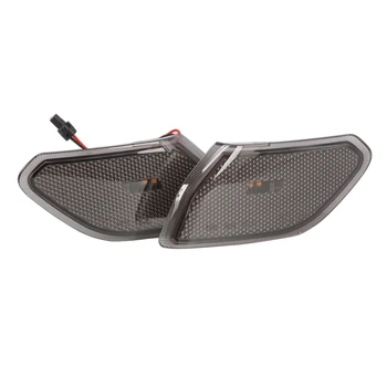 

Smoke Front Fender LED Side Marker Light Amber Turn Signal Parking Lamp Lights for Jeep Wrangler JL 2018 2019