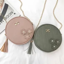 Маленькая цепочка с кисточками, женские сумки через плечо, Женская круглая сумка, женская кожаная сумочка для монет, сумка на плечо, женские дизайнерские сумки