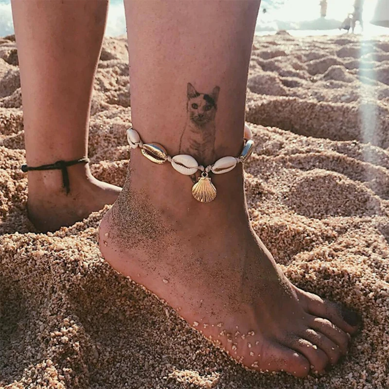 

Solememo Boho Statement Natural Sea Shell Conch Anklets For Women Foot Chain Ankle Beach Trendy Female Jewelry Wholesale A0035