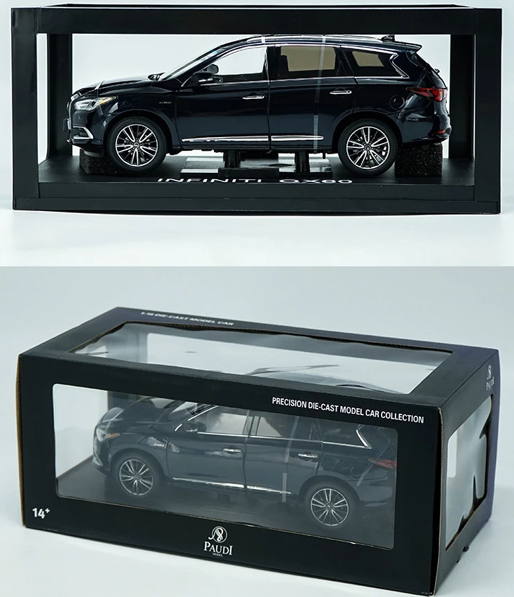 Новинка 2017 1:18 Infiniti QX60 синяя модель автомобиля из сплава Литые металлические