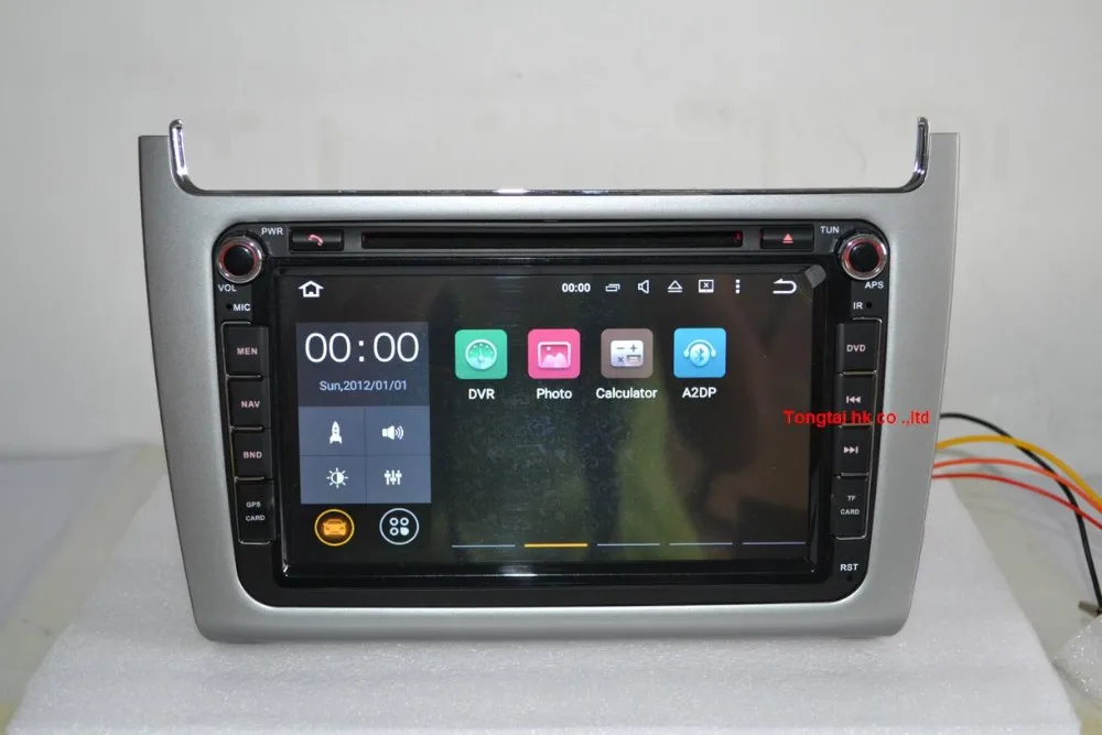 Perfect Android 8.1 for VW polo 2014 2din car dvd,gps navigation,wifi,radio,bluetooth,Steering wheel Canbus,free 8g map mic,touch screen 9