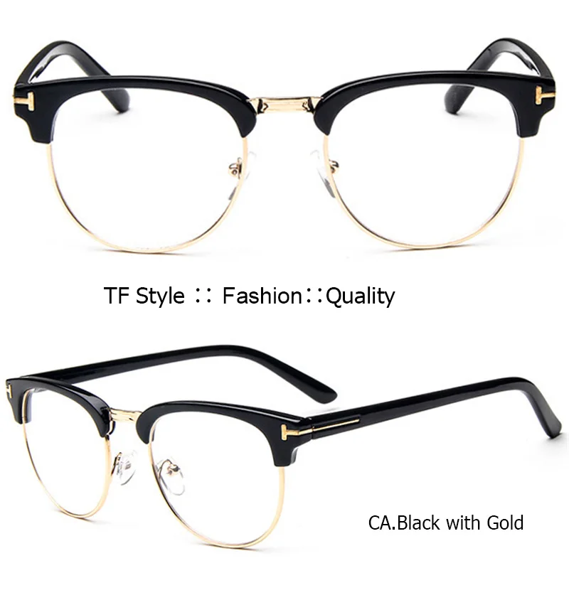 IVSTA, винтажные металлические полуоправы, очки, прозрачные линзы, оптические очки, очки для мужчин и женщин, TF8015, оправы для очков, бренд, близорукость