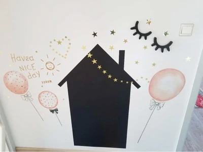 Виниловые наклейки на стены с рисунком звезд, съемные декоративные наклейки на стены для детской комнаты, домашний декор KO893920