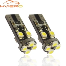 Lámpara Led blanca para matrícula de coche, luz de estacionamiento Interior, intermitente, Led, T10, 8Led, Canbus, sin errores OBC, 194, 168, W5W, 100X