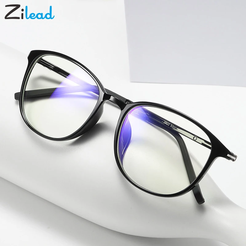 

Zilead Anti Blue-light Plain Reading Glasses Computer Custom Radiation protection Spectacle Glasses Eyewear Frame For Women&Men