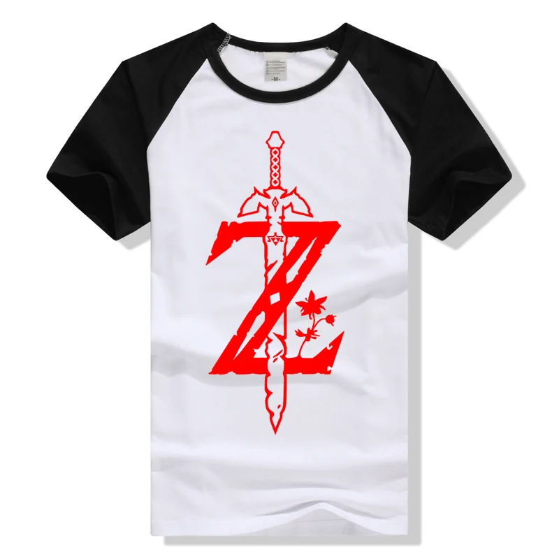 Zelda Logo T Shirt The Ledgend of Zelda Tshirt Men Clothing