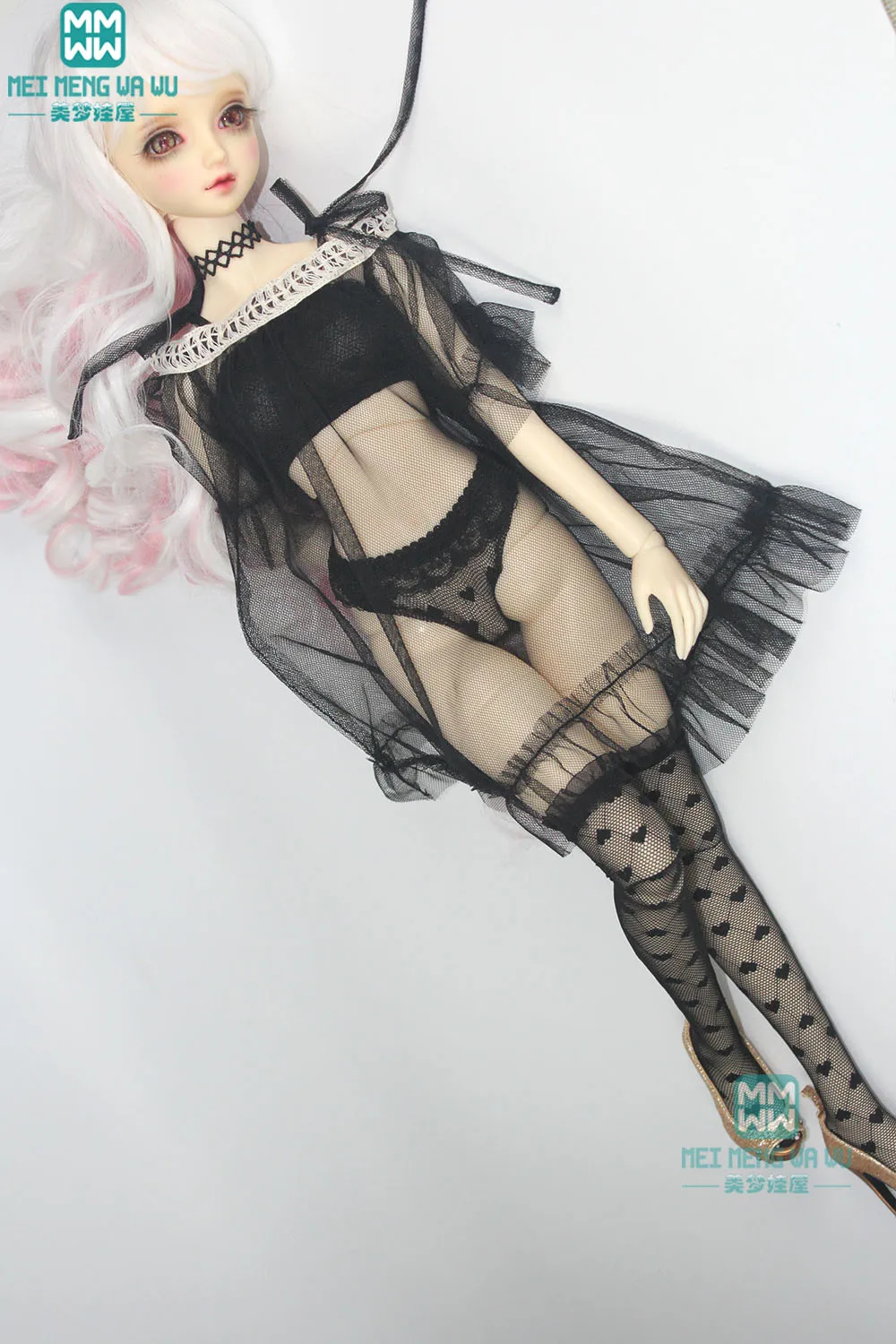 

BJD accessories for 58cm-63cm 1/3 BJD DD SD doll clothes Sexy four-piece underwear, socks, gauze