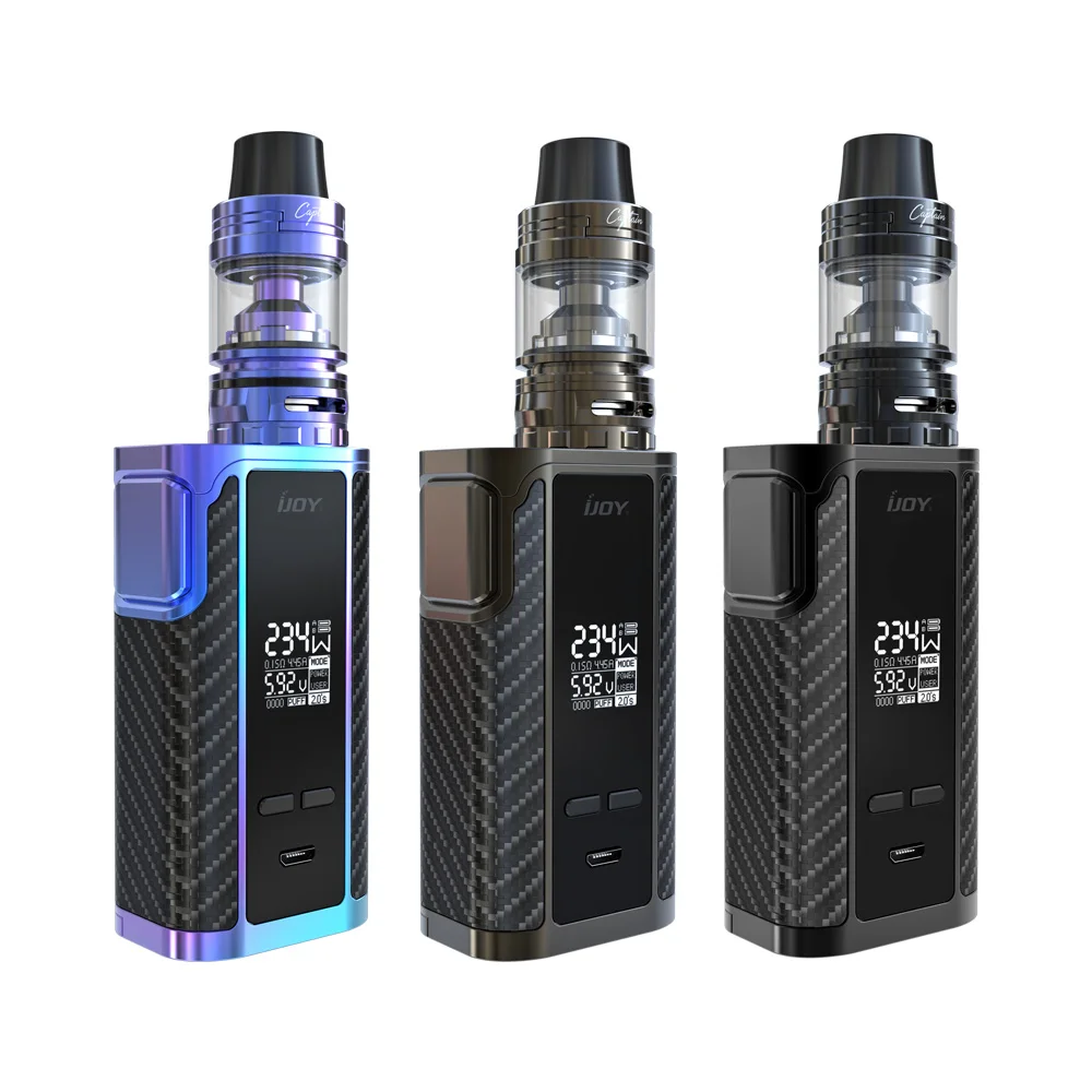 

2PCS Original IJOY Captain PD270 Kit with 4ml Captain S Tank fit for 234W Captain PD270 BOX dual 20700 Battery included