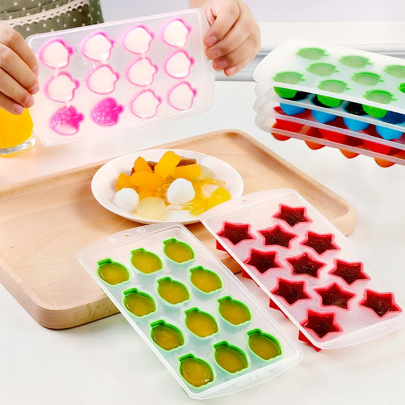 1PC Silicone Fruit Shape Chocolate Mold Tray Freeze Pudding Jelly Ice Maker DIY Creative Cube Bar Kitchen Accessories |