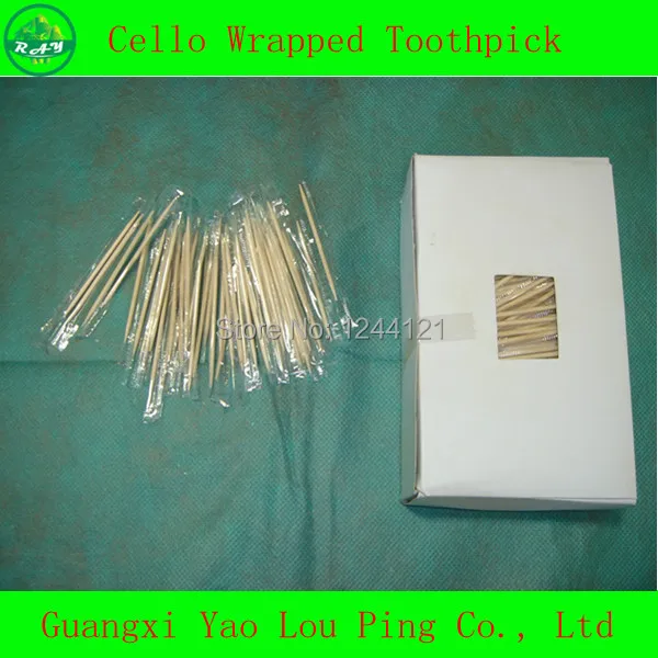 Cello Wrapped Bamboo Toothpick, Paper Wrapped Toothpick, Bamboo
