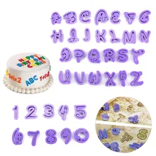 36 шт. алфавит стиль формочки для печенья помадка, DIY Кухня печенье помадка украшения торта Кондитерские инструменты для выпечки